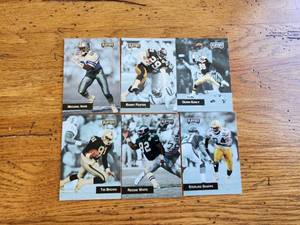 lot 214 image: Set of 1993 Playoff Corp. football cards - Promo set - 1,2,3,4,5,6 of 6