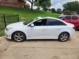 2014 White Chevy Cruz RS - Vin#1G1PE5SB1E7303825 - Has clear Title
