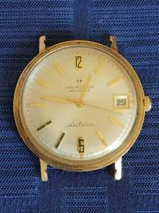Vintage 14K gold Hamilton Masterface electronic watch