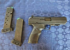 Model JCP 40 S&W - Hi-point Firearms comes with Holster and 2 clips. Must be 21, must be the one that picks up, must be able to pass background check.