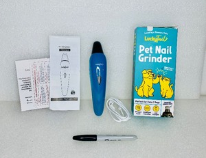 lot 10 image: New Open Box LuckyTail Pet Nail Grinder For Dogs & Cats With LED Light - As Shown