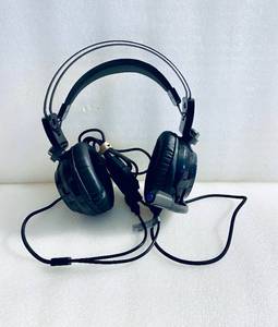 lot 26 image: HP LED Blue Light Black Gaming Headset H200, Aux 3.5mmUSB - In Condition As Shown
