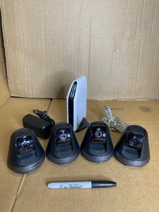 lot 42 image: Lot Of 5 - Electronic Items (4) Samsung Security Cameras & (1) IO Gear USB Hub - In Condition As Shown