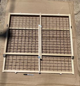 lot 57 image: Wire Mesh Dog Gate Up To 48 Wide By 37 Tall - In Condition As Shown