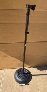 lot 59 image: Pyle Adjustable Microphone Stand - Universal Mic Stand with Compact Heavy Base - In Condition As Shown