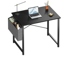 lot 87 image: OLIXIS 31 Computer HomeOffice Desk With Storage Bag, Black - (READ)