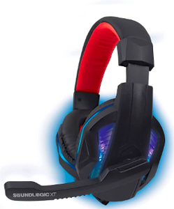 lot 145 image: New SoundLogic XT Sonar-XT LED Gaming Headphones With Microphone - As Shown