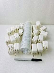lot 172 image: Lot Of 40 - (20) 12W Apple AC Bricks & (20) New USB Charge Cables For Apple iPhone & iPad, White - In Condition As Shown