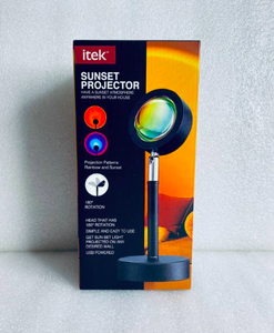 lot 180 image: New itek Sunset Projector 180 Degree Rotation Rainbow And Sunset - As Shown