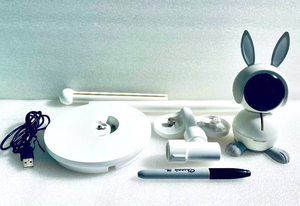 lot 189 image: NetGear Arlo Baby ABC1000 1080p HD White Smart Monitoring Camera Kit - In Condition As Shown - 2nd Chance Lot