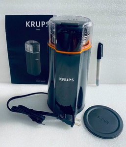 lot 193 image: Krups Silent Vortex 3-In-1 Coffee, Spices & Dry Herbs Grinder - In Condition As Shown - (READ) - 2nd Chance Lot