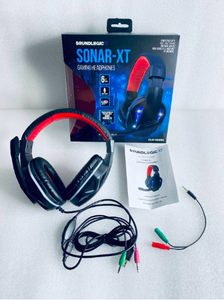 lot 198 image: New SoundLogic XT Sonar-XT LED Gaming Headphones With Microphone - As Shown