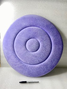 lot 216 image: 360 Degree Rotating Light Weight Swivel Seat Cushion, Purple - In Condition As Shown