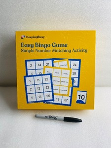 lot 223 image: New Keeping Busy Number Bingo Dementia Activities for SeniorsElderly Patients With Alzheimer, Fun Memory Game Toy & Cognitive Brain Puzzle - As Shown