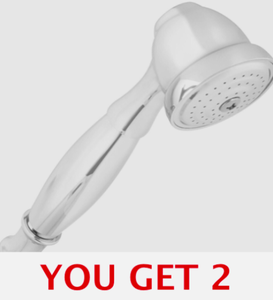 lot 286 image: Lot Of 2 - New American Standard Single Function Water-Saving Hand Shower 1.8GPM - As Shown
