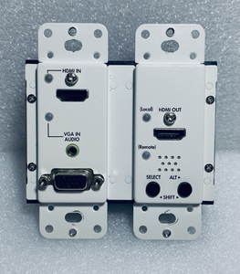 lot 306 image: C2G 4K HDMI & VGA  Audio Over Cat Extender Wall Plate Transmitter - In Condition As Shown