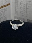 New GRA Moissanite 6.5mm 1ct Ring - As Shown - $$$