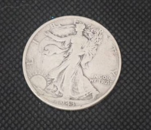 lot 38 image: 1943 Silver Walking Liberty Coin