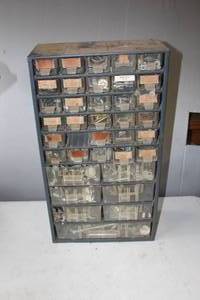 lot 26 image: parts storage organizer full see pictures for details