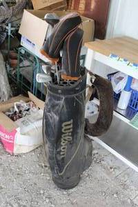 lot 76 image: vintage set of golf clubs see pictures took pictures of all