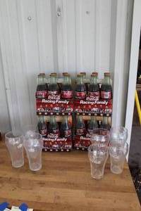 lot 94 image: NASCAR Coca-Cola Racing Family collectible glass bottles