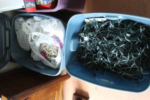 lot 118 image: 2 totes of Christmas lights (totes not included)