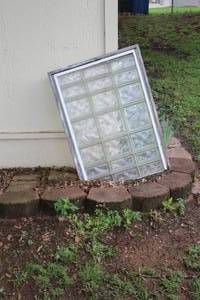 lot 135 image: pre-assembled glass block window