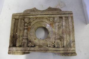 lot 166 image: vintage Japy Freres onyx mantle clock case