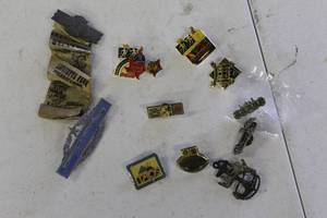 lot 168 image: collection contains a mix of vintage enamel pins