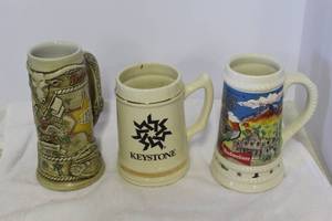 lot 175 image: vintage ceramic beer steins