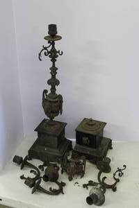 lot 190 image: candle wall sconces pieces