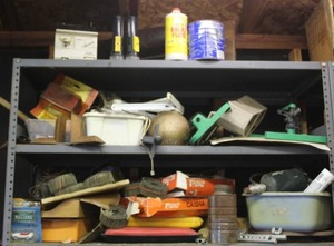 lot 197 image: 3 shelfs full of left overs