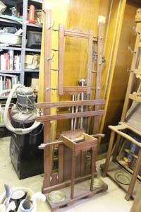 lot 207 image: Art Deco hall tree needs some TLC
