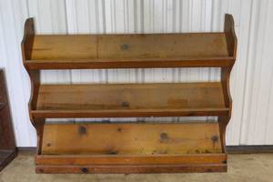 lot 212 image: vintage Wood shelf