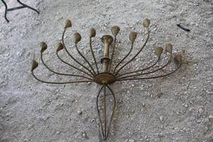 vintage brass Sputnik chandelier