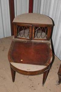 lot 308 image: vintage wooden side table needs a little TLC