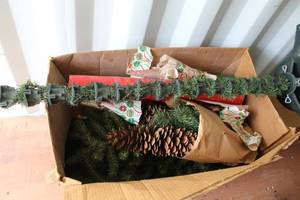 lot 365 image: Christmas tree and wrapping paper