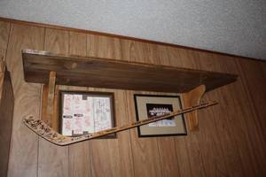 lot 335 image: Hockey lot see pictures for details( shelf not included)