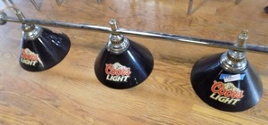 lot 13 image: Coors lite beer BarBilliards light fixture