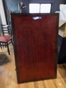 lot 36 image: Rectangle caf glazed top needs pedestal re attached