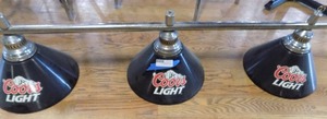 lot 47 image: Coors lite beer BarBilliards light fixture