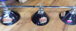 lot 52 image: Coors lite beer BarBilliards light fixture