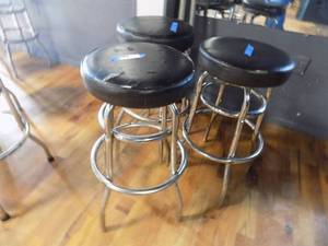 lot 53 image: 3 bar stools need TLC