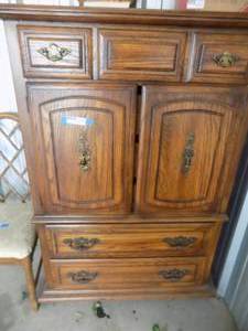 lot 91 image: Chest of drawers 7 drawers with 3 behind cabinet