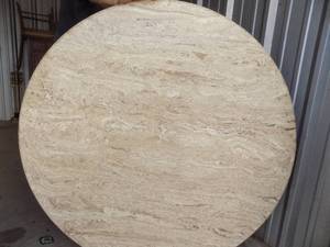 lot 88 image: 5 foot  round table top only faux marble