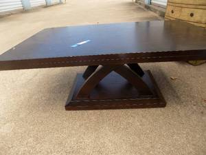 lot 94 image: Trestle base coffee table