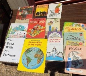 lot 135 image: Kids books- Babar loe bug,Walt Disney and more