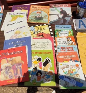 lot 138 image: Childrens books-Mother Goose, Trouble in Space total 17