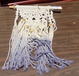 lot 145 image: MACRAME HANGING DECORATION