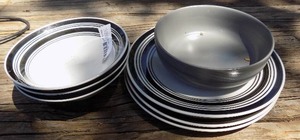 lot 159 image: Royal Norfolk set 3 plates 3 cereal bowl